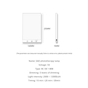 Light Therapy Lamp - Simulate Natural Light, UV Free LED Lamp with 3 Modes Dimmable & Color Temperature selection