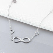 925 Sterling Silver Infinity Adjustable Bracelets for Women