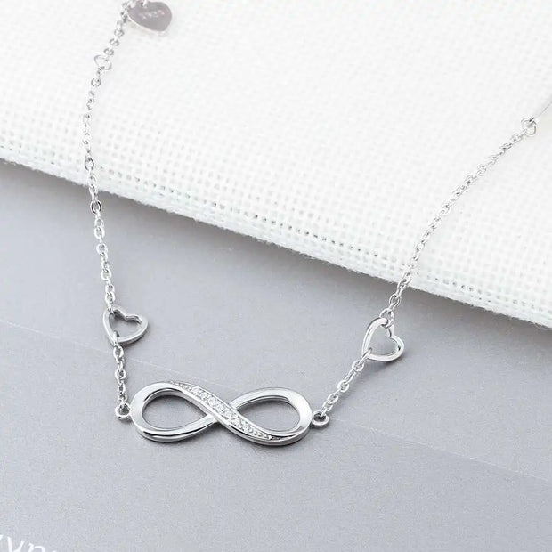 925 Sterling Silver Infinity Adjustable Bracelets for Women
