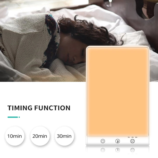Light Therapy Lamp - Simulate Natural Light, UV Free LED Lamp with 3 Modes Dimmable & Color Temperature selection
