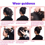 Synthetic Adjustable Hair Scrunchie Ponytails Extensions