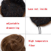 Synthetic Adjustable Hair Scrunchie Ponytails Extensions