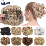 Large Comb Clips In Curly Hair Extension Synthetic Hair Pieces