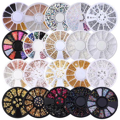 Nail Art Glitter Rhinestone - Multi-shape Crystal gems jewelry Bead Manicure decoration accessories