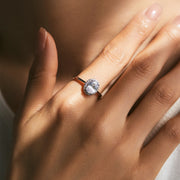 MODIAN Classic Oval 1CT Zirconia Ring 925 Sterling Silver Sparkling Jewelry For Women Valentine’s Day Gift