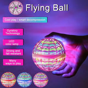 Flying Orb Ball Boomerang LED Light Drone – Fidget Spinner Ball indoor Outdoor Toys for Kids Birthday Gift