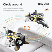 V17 RC Remote Control Airplane, 2.4G Remote Control Fighter Airplane - EPP Foam Toys Drone Gifts for Kids