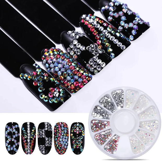 Nail Art Glitter Rhinestone - Multi-shape Crystal gems jewelry Bead Manicure decoration accessories