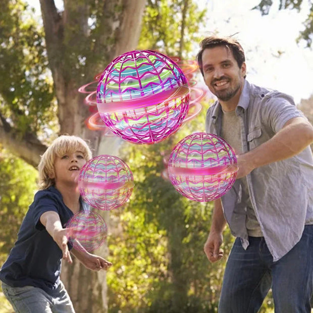 Flying Orb Ball Boomerang LED Light Drone – Fidget Spinner Ball indoor Outdoor Toys for Kids Birthday Gift