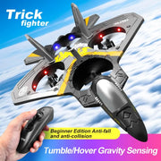 V17 RC Remote Control Airplane, 2.4G Remote Control Fighter Airplane - EPP Foam Toys Drone Gifts for Kids