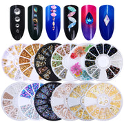 Nail Art Glitter Rhinestone - Multi-shape Crystal gems jewelry Bead Manicure decoration accessories